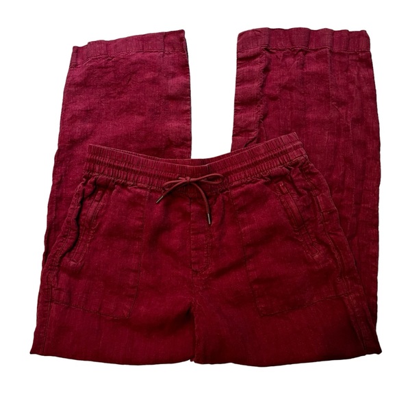 Athleta Retreat Linen Wide Leg Pant, Sz 12 - Picture 12 of 16